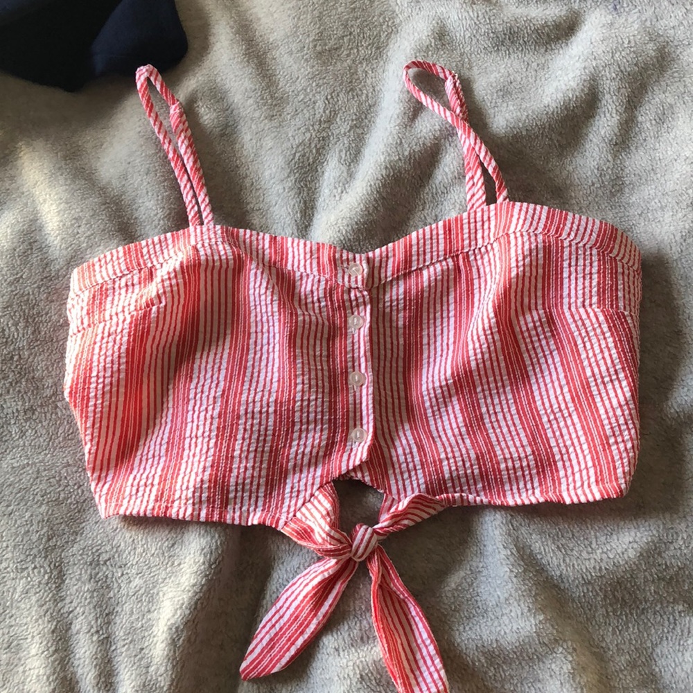 striped crop top